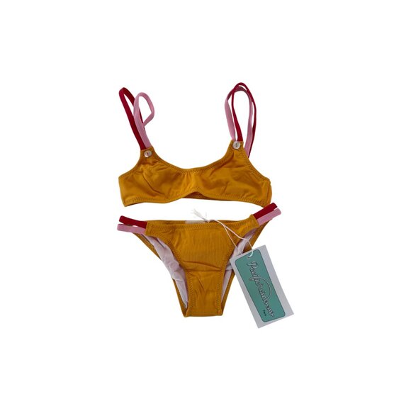 PACIFIC RAINBOW - BIKINI - YELLOW/RED/PINK - NEW WITH TAG - Picture 2 of 4